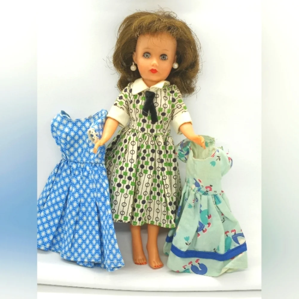 Belle Doll And Toy Corp Little Miss Margie Rare Play Doll Dresses Box Vintage